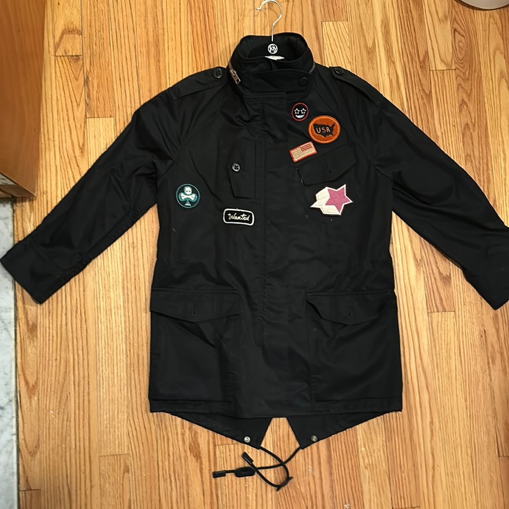 Coach military slim Parker jacket with patches